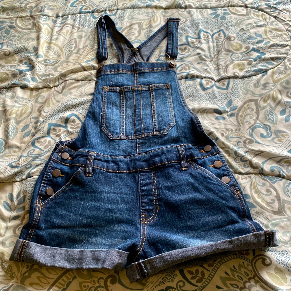 Blue Jean Short Overalls